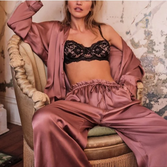 $50 Start Free people dreamy days pajama set rose color size small NWT - Picture 6 of 11